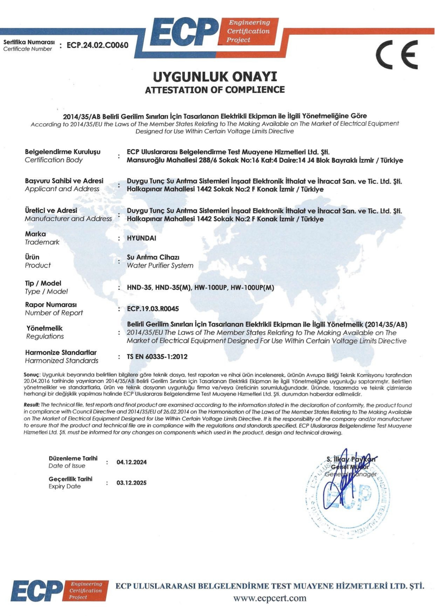 Cihaz Uygunluk Onayı